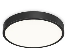 Lubinis šviestuvas Ideal Lux 44W LED plafonas RAY, juodas, 3000/4000K, IP44, 327686