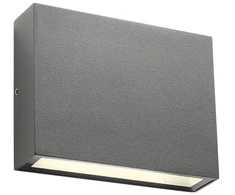 Sieninis šviestuvas 4,4W LED sieninis lauko šviestuvas KAMAL, tamsiai pilkas, 4000K, IP54, šviečia į viršų ir į apačią, 90379