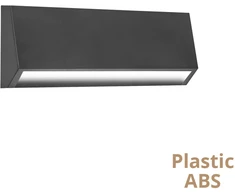 Sieninis šviestuvas 4W LED sieninis fasado šviestuvas KARMA, tamsiai pilkas, 3000K, IP65, 4333500