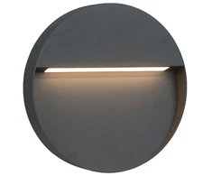 Sieninis šviestuvas 4W LED sieninis fasado šviestuvas LESA, tamsiai pilkas, 3000K, IP65, 4352100
