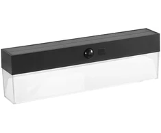 Sieninis šviestuvas 4W LED sieninis lauko šviestuvas su judesio davikliu ir saulės baterija GIZAH, antracito sp., CCT, IP54