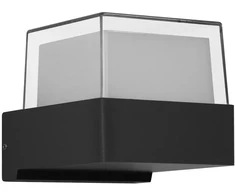Sieninis šviestuvas 5W LED sieninis fasado šviestuvas MARTI, juodas, 4000K