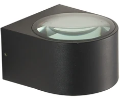 Sieninis šviestuvas 5W LED sieninis fasado šviestuvas PESARO 4K, juodas, 4000K