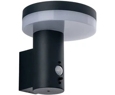 Sieninis šviestuvas 5W LED sieninis fasado šviestuvas su saulės baterija ir judesio davikliu ENYA, antracito sp., 4000K, IP44