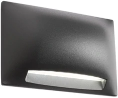 Sieninis šviestuvas 5W LED sieninis lauko šviestuvas SLOT, tamsiai pilkas, 3000K, IP65, 90123