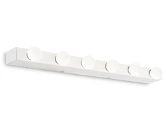 Sieninis šviestuvas Ideal Lux Wall lamp with 6 lights PRIVE', E14, baltas