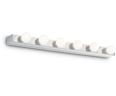 Sieninis šviestuvas Ideal Lux Wall lamp with 6 lights PRIVE', E14, chrome
