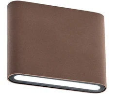 6,5W LED sieninis lauko šviestuvas POCKET, tamsiai rudas, 3000K, IP54, 9053