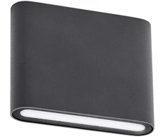 Sieninis šviestuvas 6,5W LED sieninis lauko šviestuvas POCKET, tamsiai pilkas, 3000K, IP54, 9052