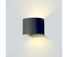 6W LED fasado šviestuvas OPTONICA, juodas, 3000K