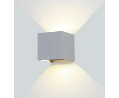 6W LED fasado šviestuvas OPTONICA, pilkas, 3000K