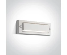 6W LED paviršinis fasado šviestuvas, baltas, 3000K, 67502B/W/W