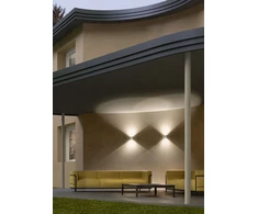 6W LED paviršinis lauko šviestuvas LOG, baltas, 3000K, IP65, 90411