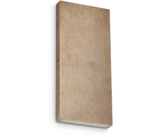 6W LED sieninis fasado šviestuvas POST-IT, žalvario sp., 3000K, IP65, šviečia į viršų ir į apačią, 335933
