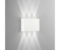 Sieninis šviestuvas 6W LED sieninis fasado šviestuvas KLEIN, baltas, CCT, IP65