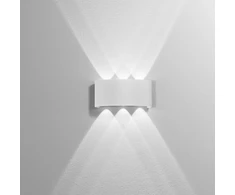 6W LED sieninis fasado šviestuvas BEETLE, baltas, CCT, IP54