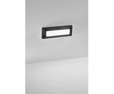 Sieninis šviestuvas 6W LED sieninis fasado šviestuvas laiptų apšvietimui OASIS, juodas, CCT, IP65