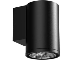 6W LED sieninis fasado šviestuvas SPOT ROUND, juodas, 4000K, 40°, IP65