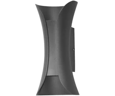 Pakabinamas šviestuvas 6W LED sieninis fasado šviestuvas DANTE, juodas, 4000K