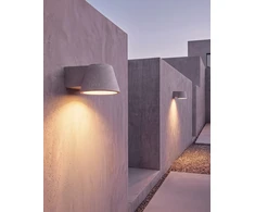 6W LED sieninis fasado šviestuvas, pilkos/juodos sp., 3000K, IP65, E557