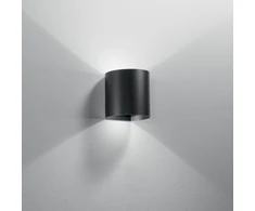6W LED sieninis fasado šviestuvas GOLF, juodas, CCT, IP54, šviečia į viršų ir į apačią