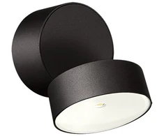 Sieninis šviestuvas 6W LED sieninis fasado šviestuvas, juodas, 3000K, IP65, E435