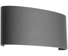 Sieninis šviestuvas 6W LED sieninis lauko šviestuvas FABO, tamsiai pilkas, 3000K, IP54, 90226