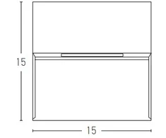 6W LED sieninis lauko šviestuvas, baltas, 3000K, E241-W