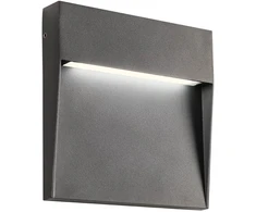 6W LED sieninis lauko šviestuvas LANDER, tamsiai pilkas, 3000K, IP54, 90479