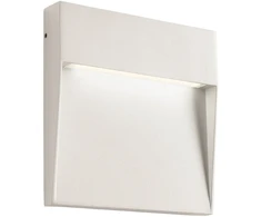 Sieninis šviestuvas 6W LED sieninis lauko šviestuvas LANDER, baltas, 3000K, IP54, 90478
