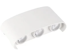6W LED sieninis lauko šviestuvas, baltas, 3000K, IP65