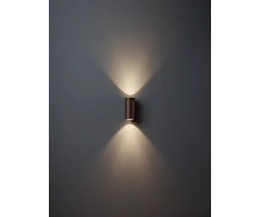 6W LED sieninis lauko šviestuvas VINCE, tamsiai rudas, 3000K, IP54, su judesio davikliu