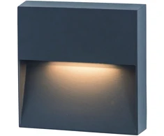 6W LED sieninis lauko šviestuvas, grafito sp., 3000K, E241-G