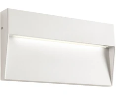 Sieninis šviestuvas 6W LED sieninis lauko šviestuvas LANDER, baltas, 3000K, IP54, 90480