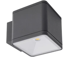 6W LED sieninis lauko šviestuvas BETA, tamsiai pilkas, 3000K, IP54, 9069