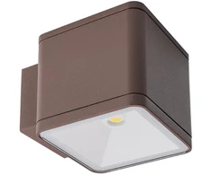 6W LED sieninis lauko šviestuvas BETA, tamsiai rudas, 3000K, IP54, 9080