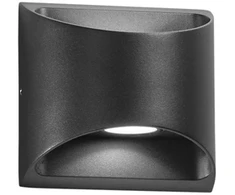 Sieninis šviestuvas 7W LED sieninis fasado šviestuvas VEYRON, juodas, CCT, IP54