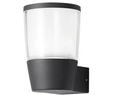 7W LED sieninis lauko šviestuvas, juodas, 3000K, IP54