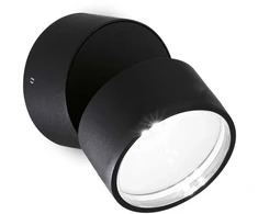 7W paviršinis lauko šviestuvas OMEGA ROUND, juodas, 4000K, 285504