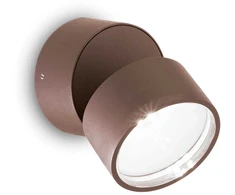 7W paviršinis lauko šviestuvas OMEGA ROUND, kavos sp., 4000K, 285498