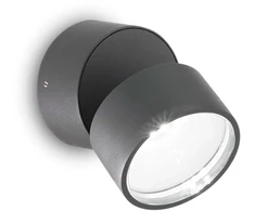 7W paviršinis lauko šviestuvas OMEGA ROUND, antracito sp., 3000K, 285450