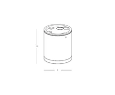8W LED paviršinis fasado šviestuvas, grafito sp., 3000K, IP65, E340