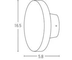 8W LED paviršinis lauko šviestuvas, juodas, 3000K, E305