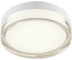 8W LED paviršinis šviestuvas FRISBI, matinės baltos sp., 3000K, IP44, 01-3729