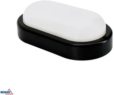 Bemko 8W LED plafonas KANLO, juodas, 4000K, IP54, 120°, su judesio davikliu
