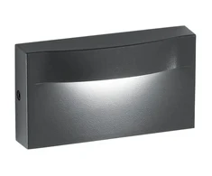 8W LED sieninis fasado šviestuvas MOBULA, antracito sp., IP65