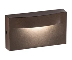 Sieninis šviestuvas 8W LED sieninis fasado šviestuvas MOBULA, bronzos sp., IP65