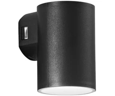 Sieninis šviestuvas 8W LED sieninis fasado šviestuvas POLO, juodas, CCT, IP65