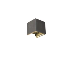 8W LED sieninis fasado šviestuvas PERSEO, pilkas, 3000K, IP65, A2077001GR
