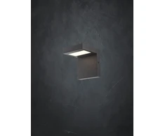 8W LED sieninis lauko šviestuvas EMBO, tamsiai pilkas, 3000K, IP54